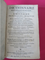 1760 Dictionnaire Historique Histoire Des Patriarches, Princes Hébreux, Empereurs, Rois.. Abbé Ladvocat 2 Tomes - 1701-1800