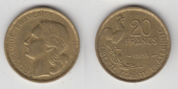 20 FRS 1951  TTB - 20 Francs