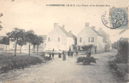 CPA 91 CORBREUSE / LA PLACE ET LA GRANDE RUE - Andere & Zonder Classificatie