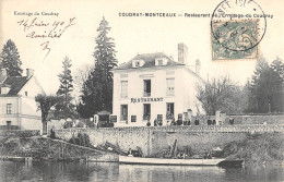 CPA 91 COUDRAY MONTCEAUX / RESTAURANT DE L'ERMITAGE DU COUDRAY / Cliché Rare - Andere & Zonder Classificatie