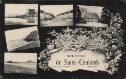 St Coulomb * Souvenir De La Commune * Cpa 5 Vues - Saint-Coulomb