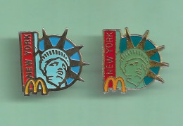 McDonald's *** *** NEW YORK *** Lot De 2 Pin's Differents *** 6001-3 - McDonald's