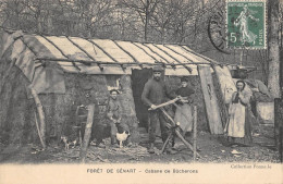 CPA 91 FORET DE SENART / CABANE DE BUCHERONS / METIER - Sénart