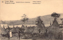 CONGO BELGE - BANZYVILLE - Village Indigène - Carte Postale Ancienne - Belgian Congo