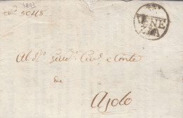 RCP037 1803 PREFILATELICA COMPLETA DI TESTO Da VENEZIA Testo Passaggio Militari Sotto La Giurisdizione Austriaca - 1. ...-1850 Prefilatelia