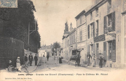 CPA 91 JUVISY SUR ORGE / GRANDE RUE DRAVEIL / CHAMPROSAY / FACE LE CHATEAU / Mr PECOUL - Juvisy-sur-Orge