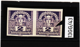 13GG/43 ÖSTERREICH 1920 Michl 293 PLATTENFEHLER  " Weißer Fleck "  ** Postfrisch SIEHE ABBILDUNG - Variétés & Curiosités