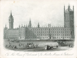 Carte Porcelaine - The New House Of Parlement - Les Nouvelles Maison Du Parlement - Carte Postale Ancienne - Cartoline Porcellana