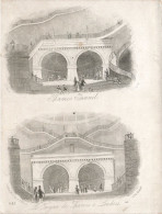 Carte Porcelaine - Thames Tunnel - Le Tuyau De Thames à Londres - Carte Postale Ancienne - Porseleinkaarten