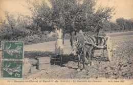 CPA 91 GOMETZ LE CHATEL / CUEILLETTE DES POMMES / AGRICULTURE / ATTELAGE - Otros & Sin Clasificación