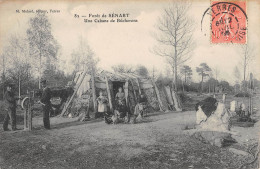 CPA 91 FORET DE SENART / UNE CABANE DE BUCHERONS / METIER - Sénart