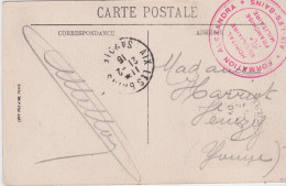 Guerre 14 CPA Chambéry La Préfecture Cachet Formation Alexandra Aix Les Bains Hôpital Auxiliaire FM CAD 21 2 1916 - Guerra Del 1914-18