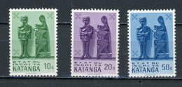 KATANGA : ART -  N° Yvert 52+53+54** - Katanga