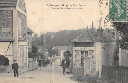 CPA 91 EPINAY SUR ORGE / RUE PASTEUR / MARCHAND DE CARTES POSTALES ANCIENNES - Epinay-sur-Orge