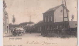 Cpa Braine Le Chateau   Gare  Attelage   1904 - Braine-le-Château