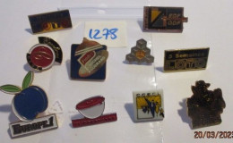 SUPER AFFAIRE A PRIX CASSE !!! LOT 1278 : Lot De 10 Pin's TOUS DIFFERENTS En Très Bon état Mais SANS Les Attaches - Lots