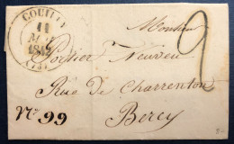 France, TAD COUILLY (73) 11.5.1842 Sur Lettre Pour Bercy - (N485) - 1849-1876: Période Classique