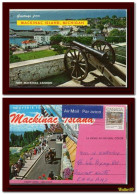 1981 Canada Souvenir Lettercard Mackinac Island (Michigan USA) 14 Views Posted To England - Postal History