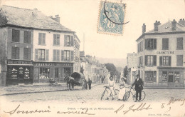 Delcampe - CPA 91 ORSAY / PLACE DE LA REPUBLIQUE / PHARMACIE ROUSSEAU - Orsay