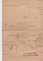 CP Correspondance Militaire En Franchise Avec Réponse Guerre 14 Lyon Terreaux 21 4 1915 Destinataire N'a Pu être Atteint - Oorlog 1914-18