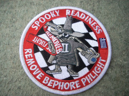 Official Patch HELLENIC AIR FORCE SPOOKY READINESS REMOVE BEPHORE PHLIGHT - Aviazione