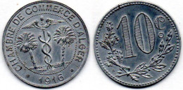 MA 20725 / Alger 10 Centimes 1916 SUP - Monedas / De Necesidad