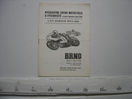 1975 Programme Moto Championnat Du Monde CSSR Brno Programmheft Motorrad Weltmeisterschaft - Moto