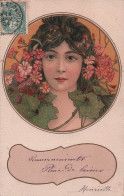 Illustrateur - Portrait De Femme - Style Art Nouveau - K F Editeurs - Carte Postale Ancienne - Non Classés