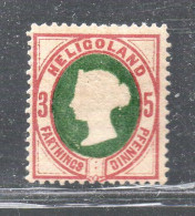 OM615 - HELIGOLAND 1875 , Mk N. 13 Linguella * - Heligoland