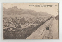 38 Isère  Corps Env . Route De La Mure A Gap En Hiver Et Massif De L'obiou Cachet 1925 - Corps