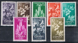 Serie Completa SAHARA Español 1962, Tema Flora, Cactus, Edifil Num  201-208 ** - Sahara Español