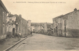 Badonviller * Quartier Faubourg D'alsace , Les Ruines Après L'invasion Du 12 Août 1914 * Bombardement * Ww1 - Autres & Non Classés