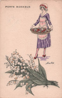 Illustrateur Sager Xavier - Joli Muguet - Serie N°74 - Carte Postale Ancienne - Sager, Xavier