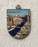 Medaglia Svizzera Con Smalti Vintage - Zurich - Suisse - Altri & Non Classificati