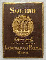 Placca / Placchetta Pubblicitaria - Medicinali Squibb - Laboratori Palma - Roma - Altri & Non Classificati