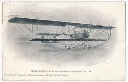 CPA - FRANCE - AVIATION - Aéroplanes S.A.D Avec Stabilisateur Automatique Doutre - 1919-1938: Interbellum