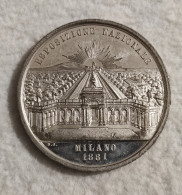 Medaglia Esposizione Nazionale Milano 1881 - Altri & Non Classificati