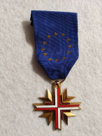 Medaglia Croce Confederation Europeenne Des Anciens Combattants - Andere & Zonder Classificatie