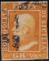 1/2gr. I^ Tav. Arancio PA Pos.10 Sass 1 Cv 10000 - Sicilië