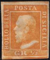 1/2gr. I^ Tav. Arancio PA Pos.45 Sass 1 MLh* - Sizilien