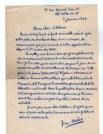 VP21.801 - 1946 - LAS - Mr Jean MELIA Lettre Relative à L'Algérie Pour Mr PASQUELLE Editeur à PARIS - Other & Unclassified