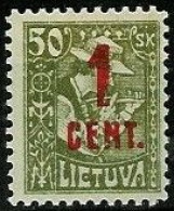 LITHUANIA..1922..Michel # 147..MLH. - Lithuania