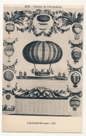 CPA - FRANCE - Histoire De L'Aérostation - CALENDRIER Pour 1785 - Globos