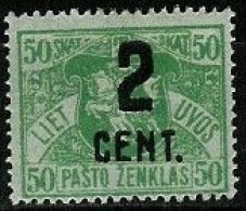 LITHUANIA..1922..Michel # 148..MLH. - Lithuania