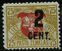LITHUANIA..1922..Michel # 150..MLH. - Lithuania