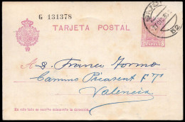 Asturias - Edi O EP 57 - Entero Postal Mat "Gijón 27/12/30" - 1850-1931