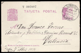 Jaén - Edi O EP 69 - Entero Postal Mat "Úbeda 9/4/34" - 1931-....