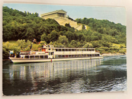 CPSM - ALLEMAGNE - Donau - Personnenschiffart M. S. "Agnes Bernauer" Die Trasse Regensburg Straubing Passau - Ferries