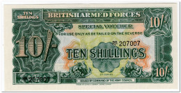 BRITISH ARMED FORCES,10 SHILLINGS,1961,P.M21b,UNC - British Troepen & Speciale Documenten