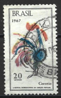 Brazil 1967. Scott #1061 (U) Cockerel, Festival Emblem  *Complete Issue* - Usati